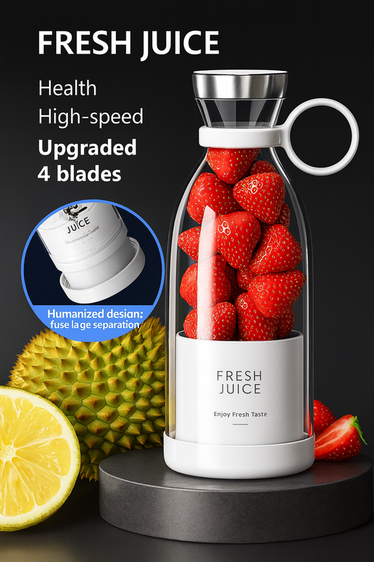 Portable Mini Juice Blender USB Rechargeable (light pink)